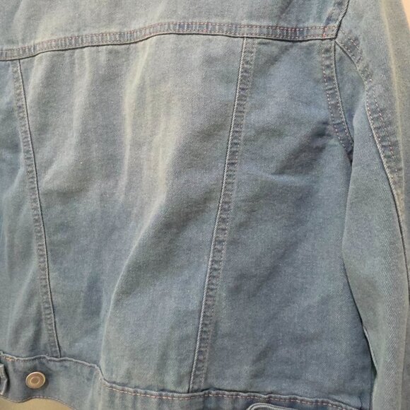 Baccini Light Wash Denim Jean Jacket – Women’s Small Button Front Classic - Picture 11 of 12